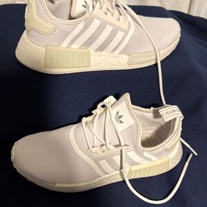 adidas White and Cream Athletic Shoes